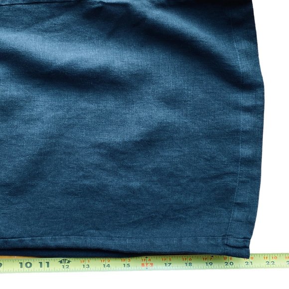 Road To Bohemia Black Linen Pull On Wide Leg High Rise Culottes Cropped Pants - Picture 11 of 14